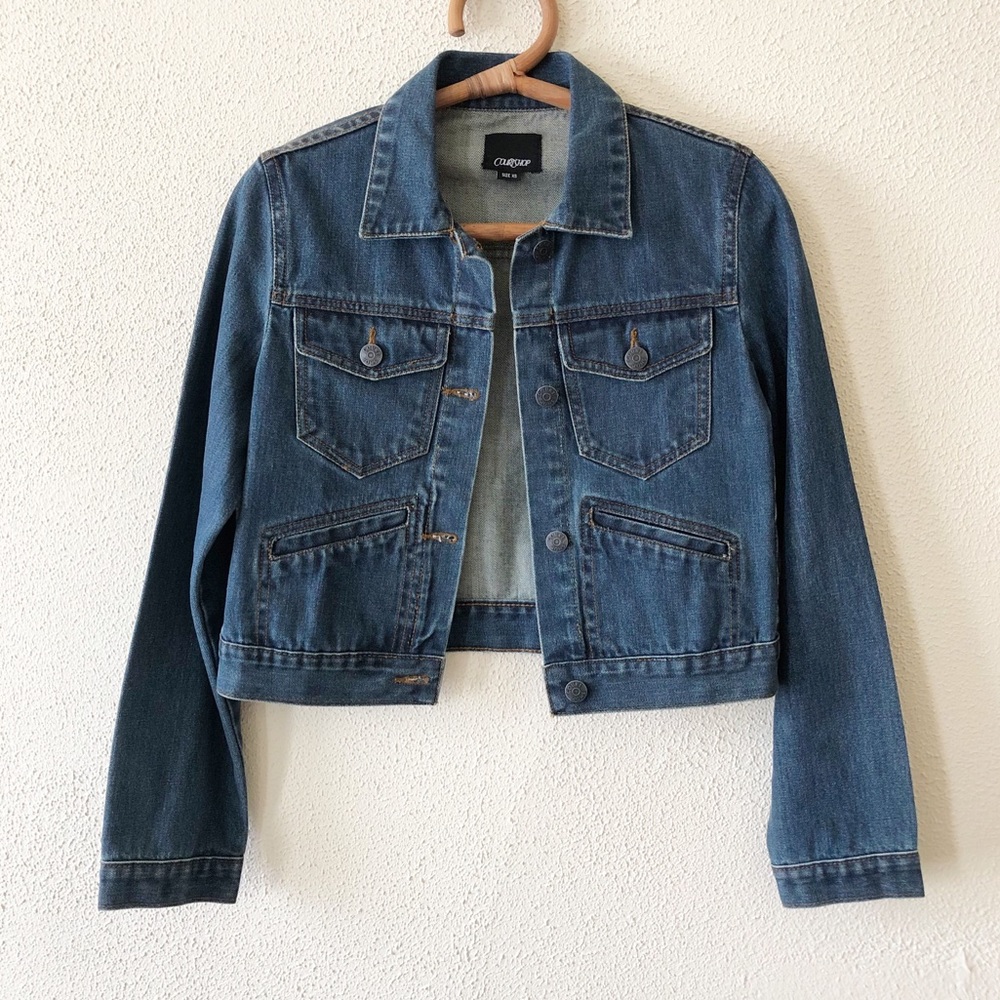 Courtshop Cropped Denim Jacket XS